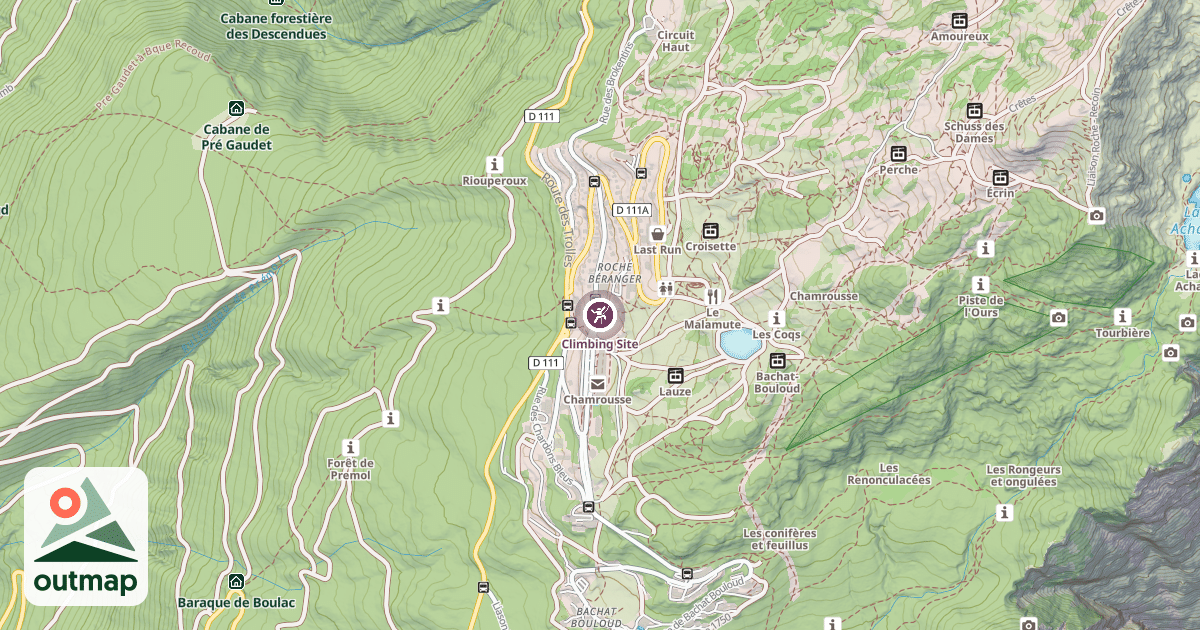 Map of Climbing Site