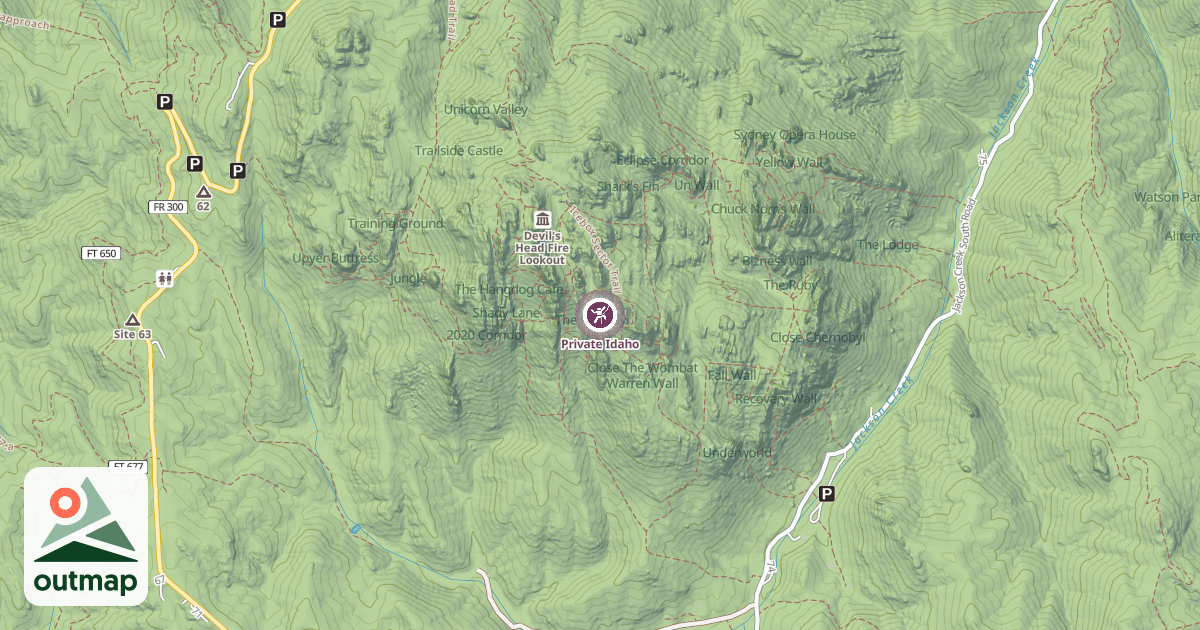 Map of Private Idaho