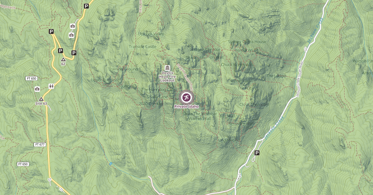 Map preview of Private Idaho