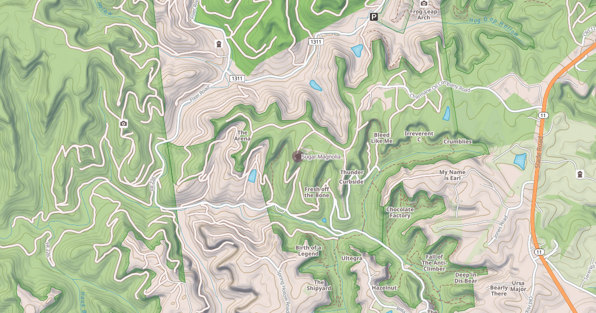 Map preview of Sugar Magnolia