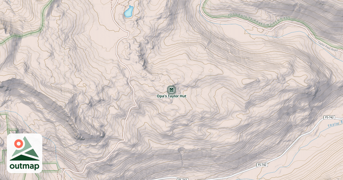 Map of Opa's Taylor Hut