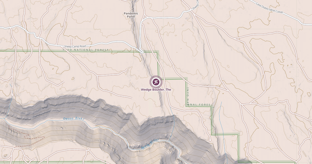 Map preview of Wedge Boulder, The