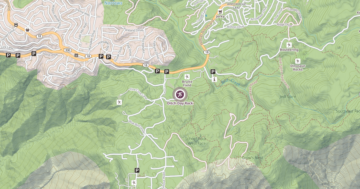 Map preview of Ditch Day Rock
