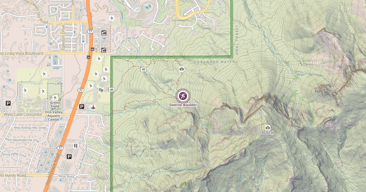 Map preview of Swerve Boulder