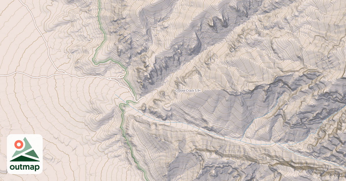 Map of Coyote Crack