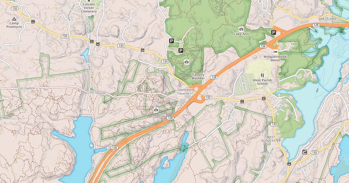 Map preview of Depileated Traverse