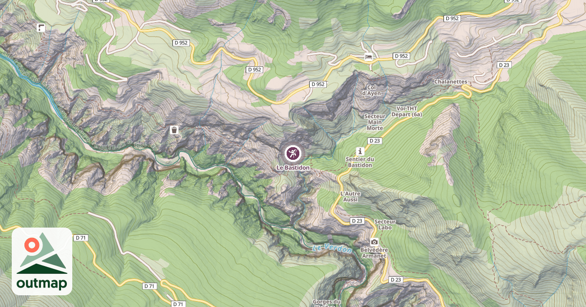 Map of Le Bastidon
