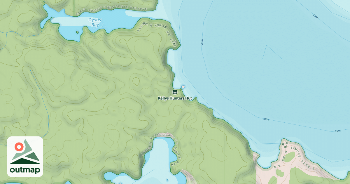 Map of Kellys Hunters Hut