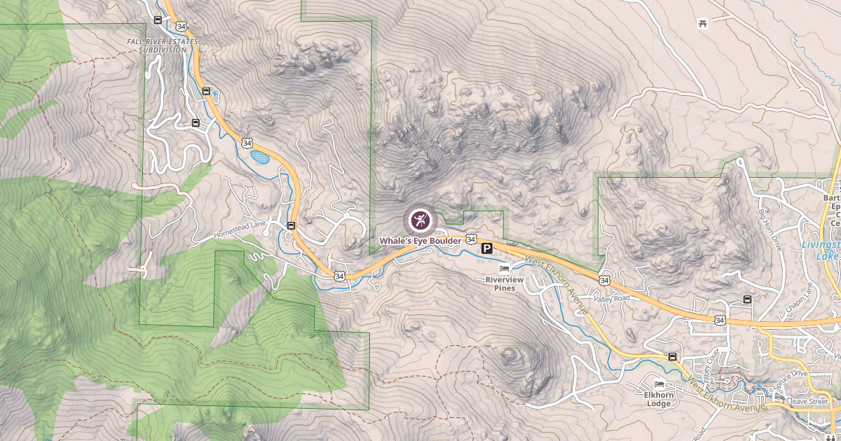 Map preview of Whale's Eye Boulder