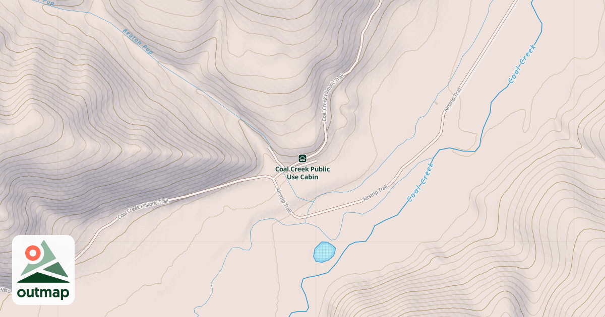 Map of Coal Creek Public Use Cabin