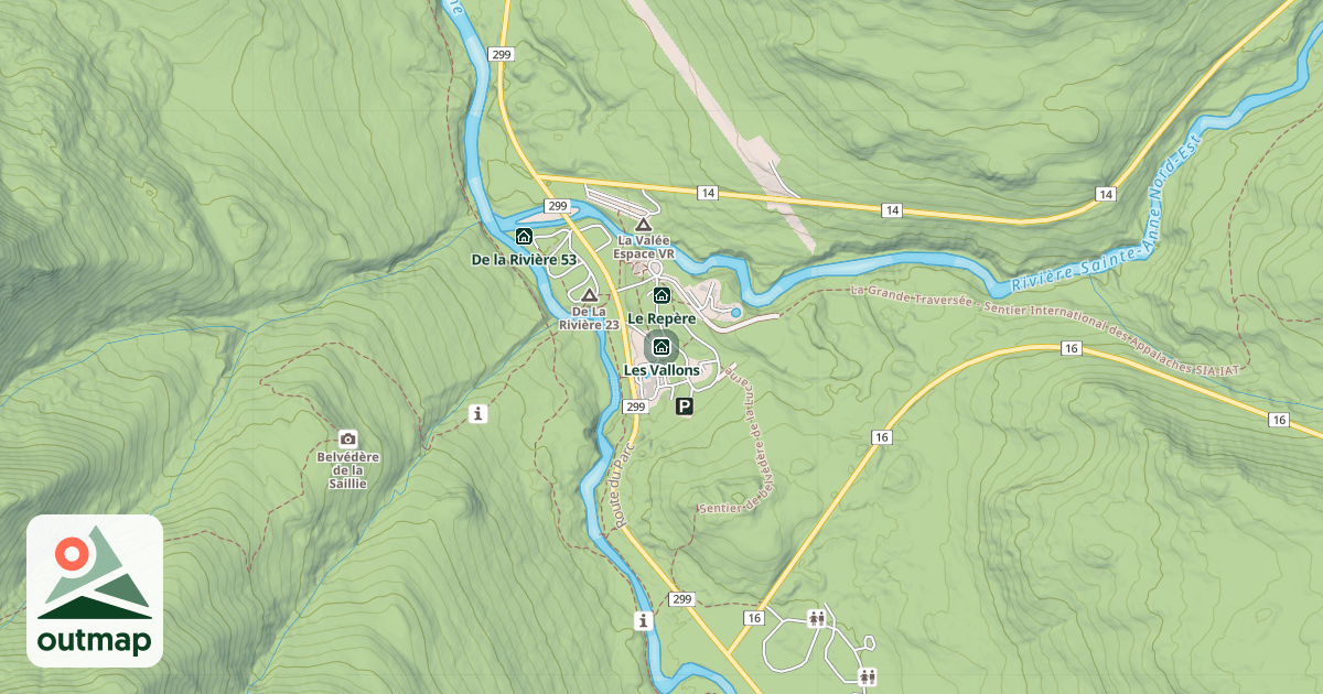 Map of Les Vallons