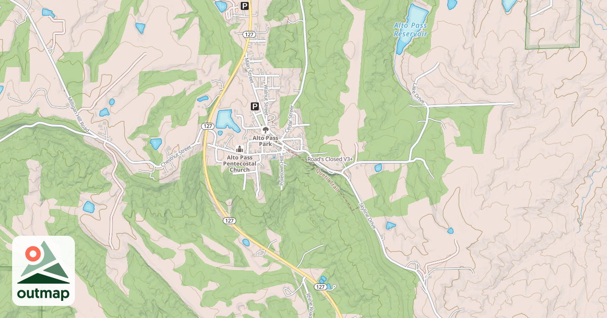 Map of Road's Closed