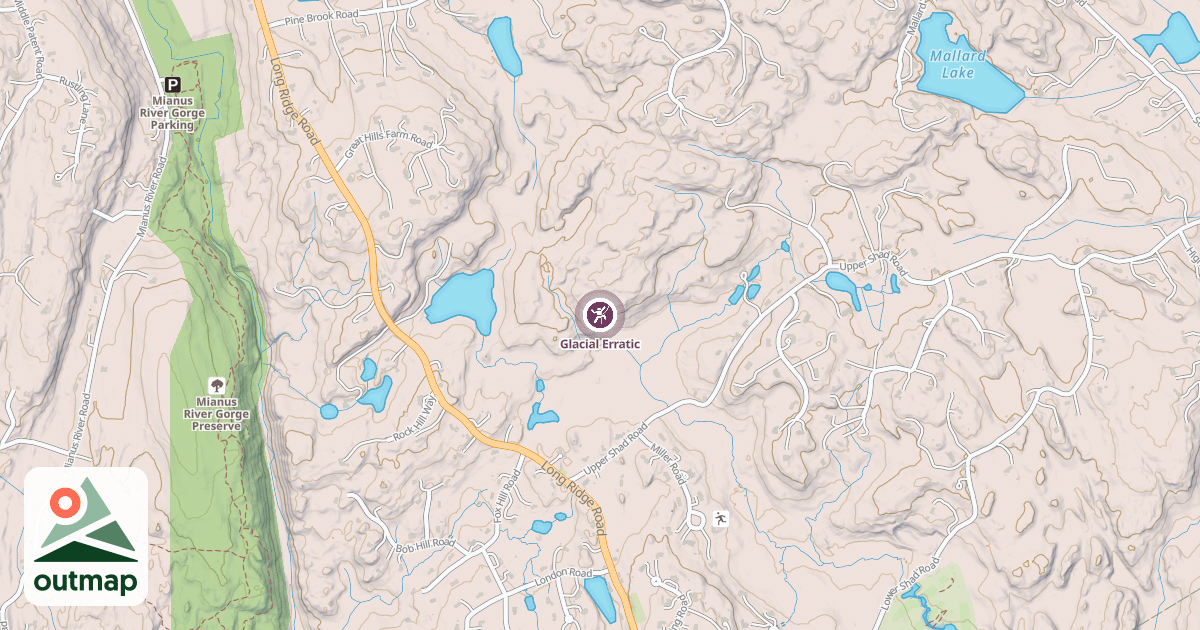 Map of Glacial Erratic