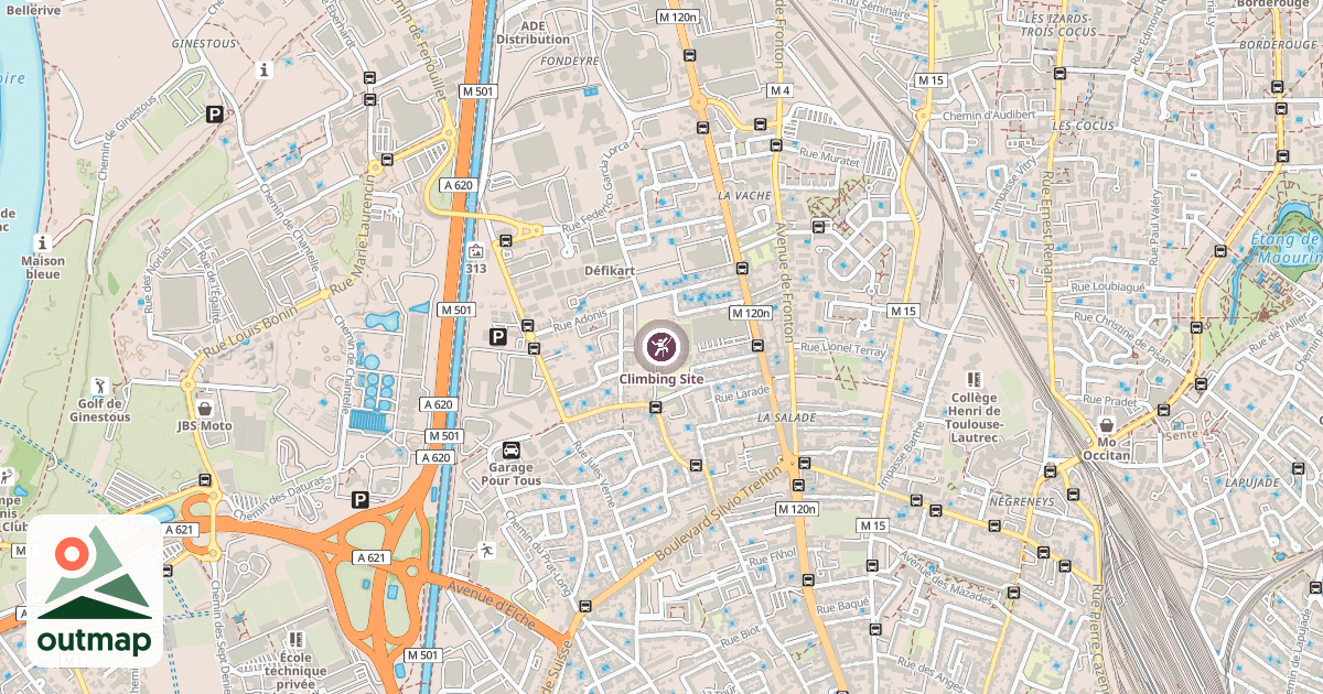 Map of Climbing Site