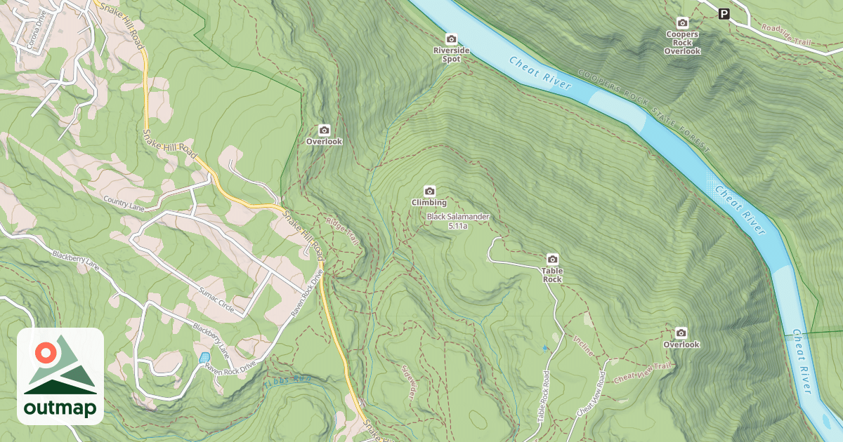 Map of Black Salamander