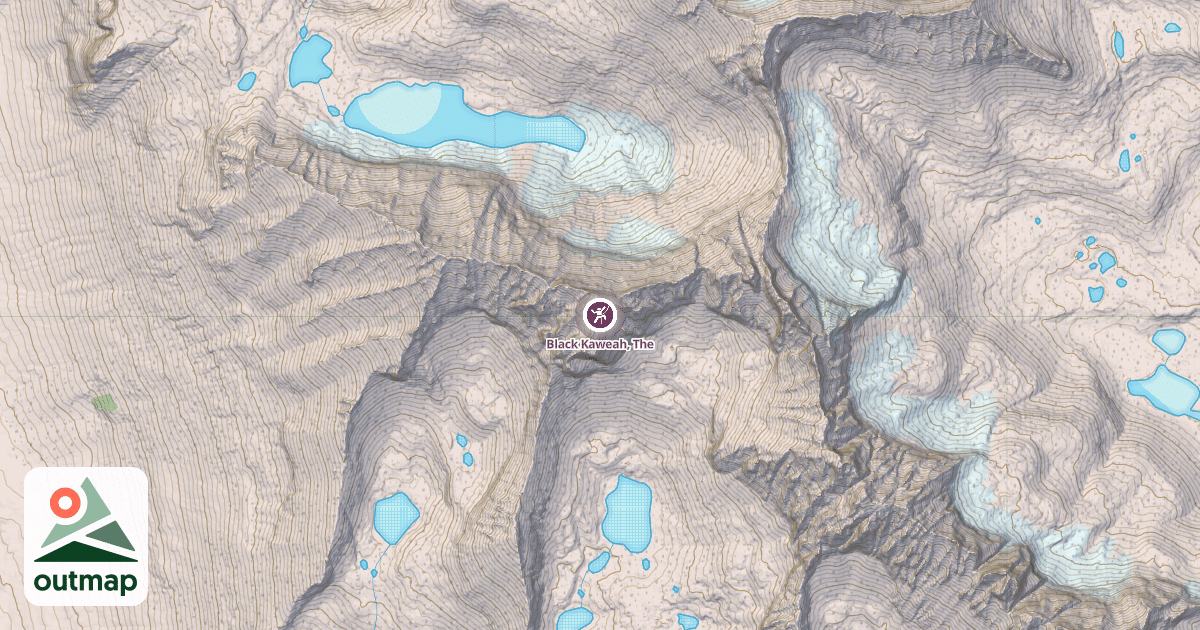 Map of Black Kaweah, The