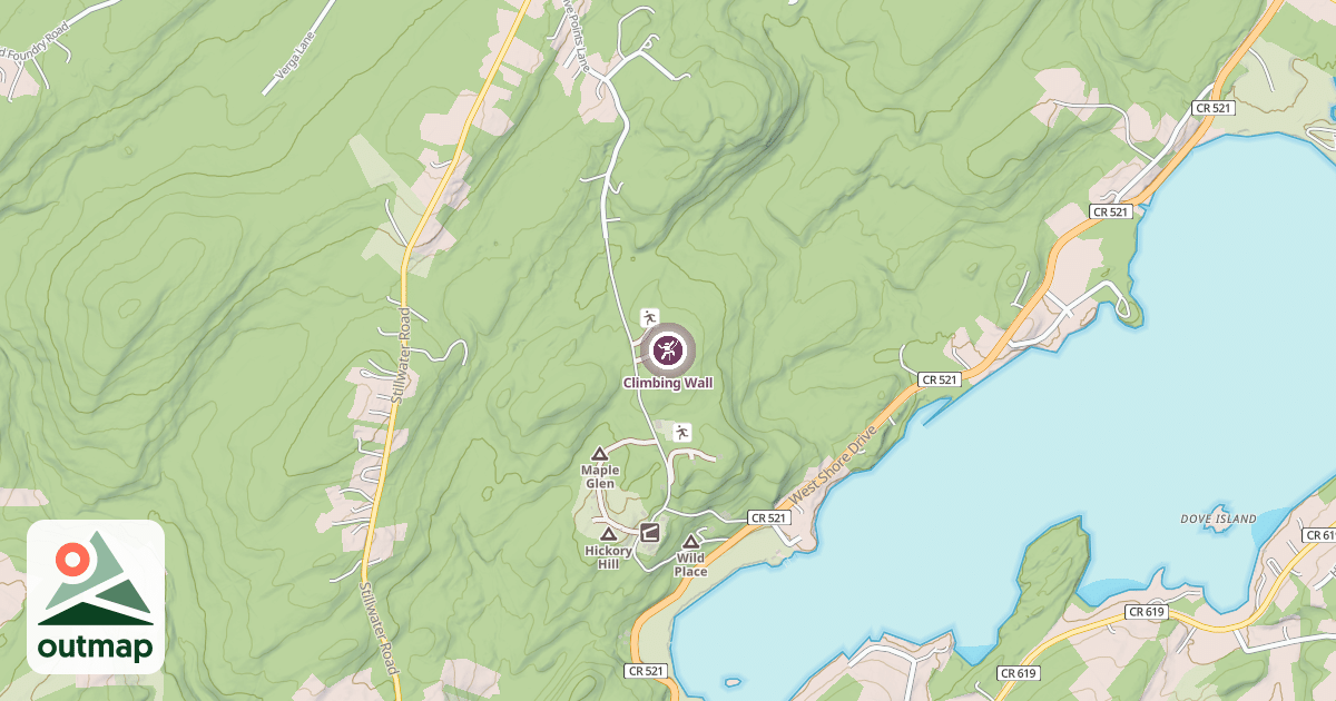 Map of Climbing Wall