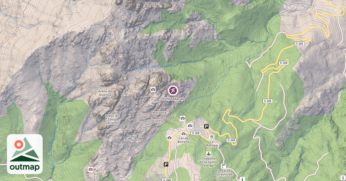 Map of Punta Macao