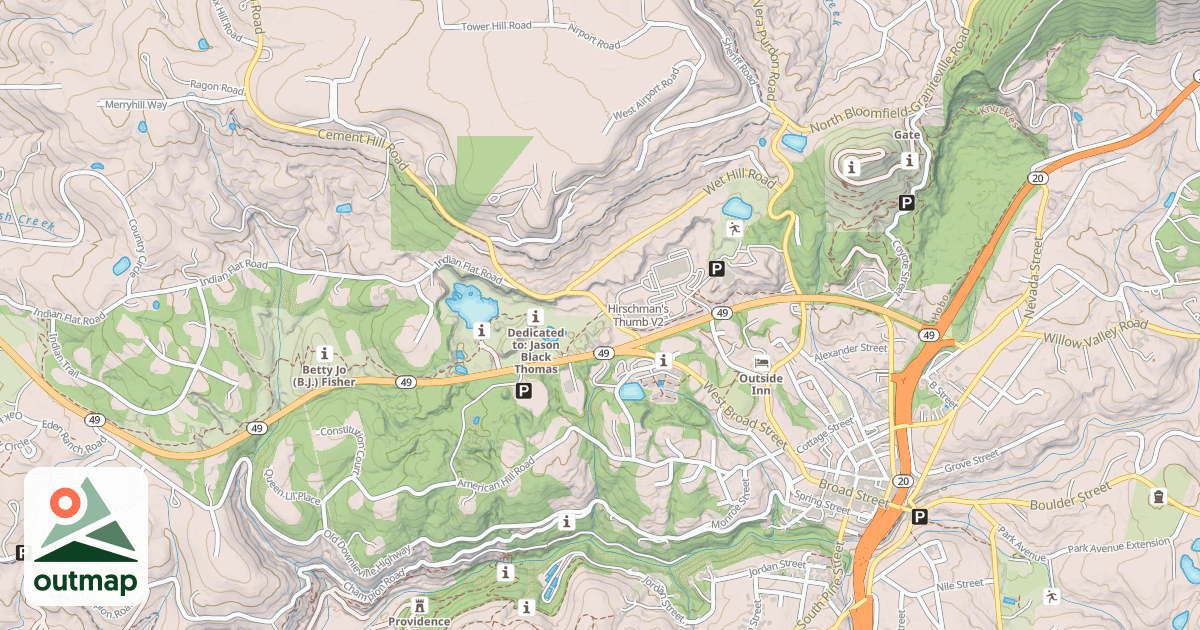 Map of Hirschman's Thumb