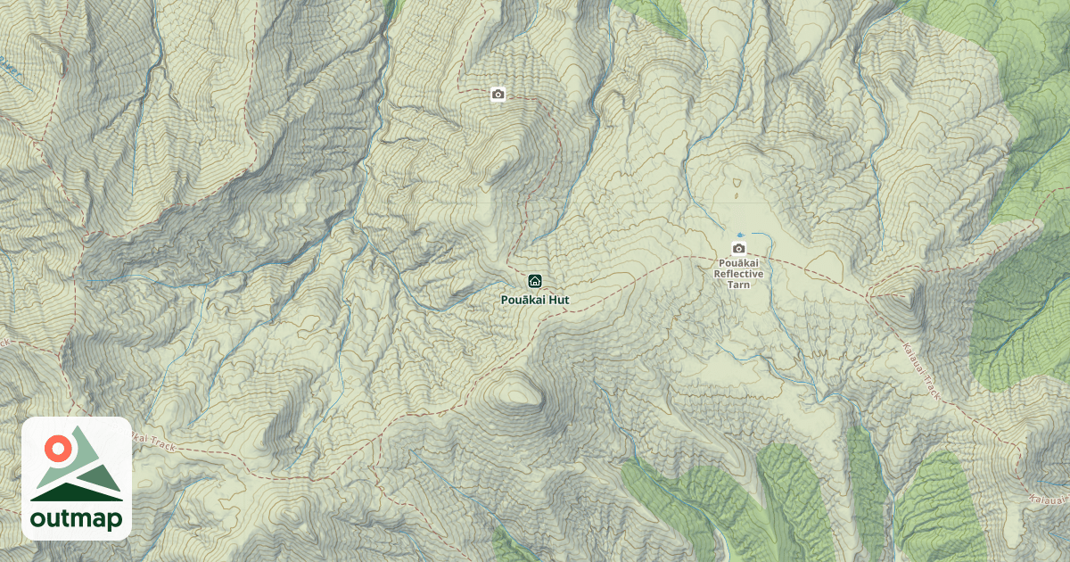 Map of Pouākai Hut