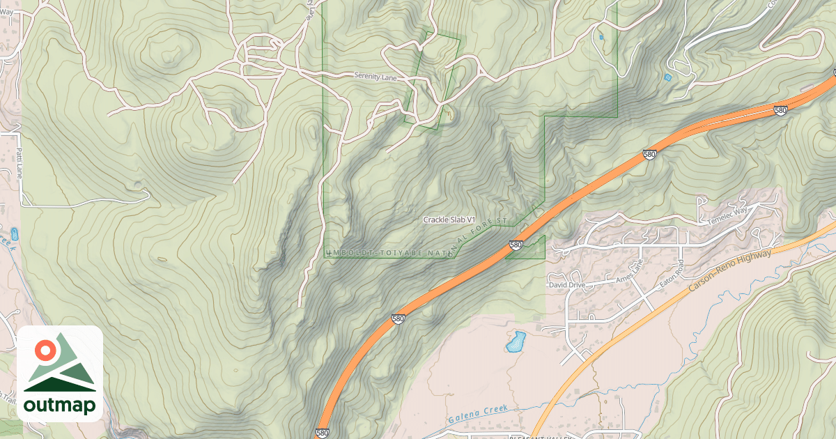 Map of Crackle Slab