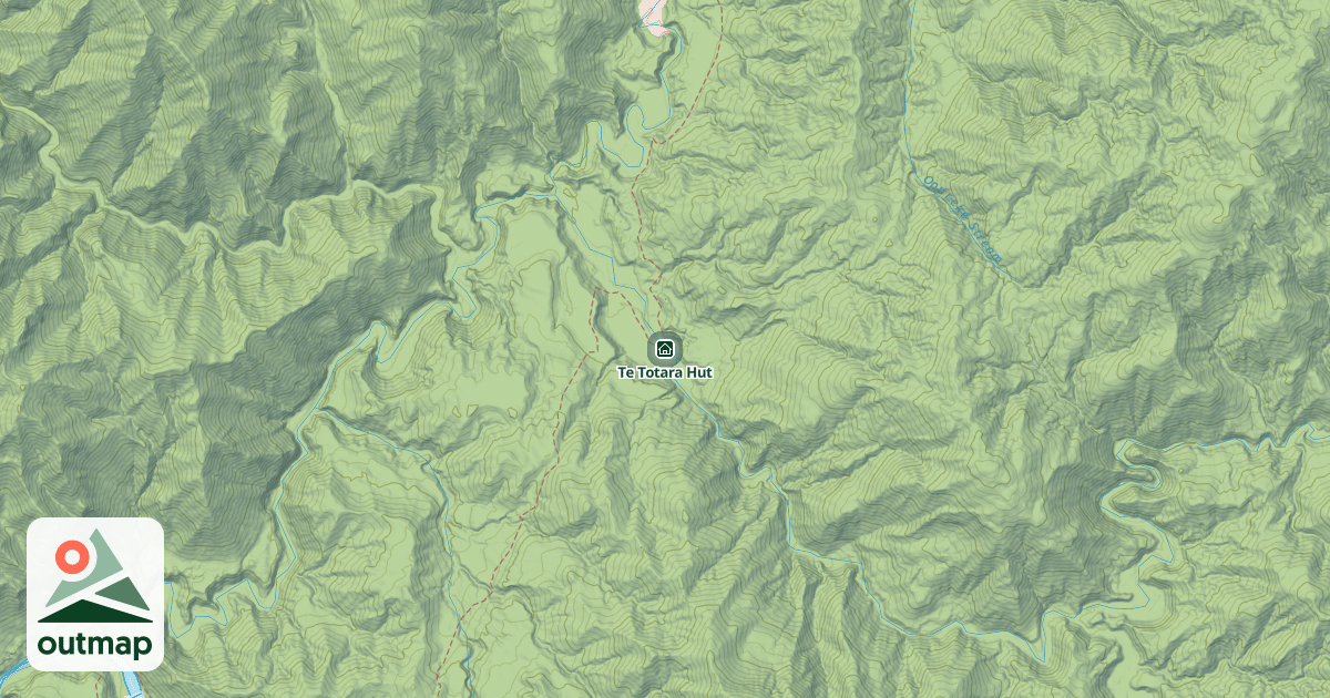 Map of Te Totara Hut