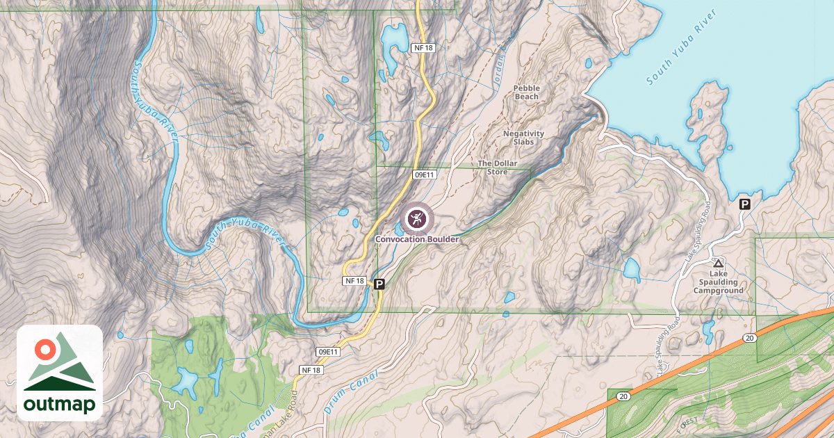 Map of Convocation Boulder