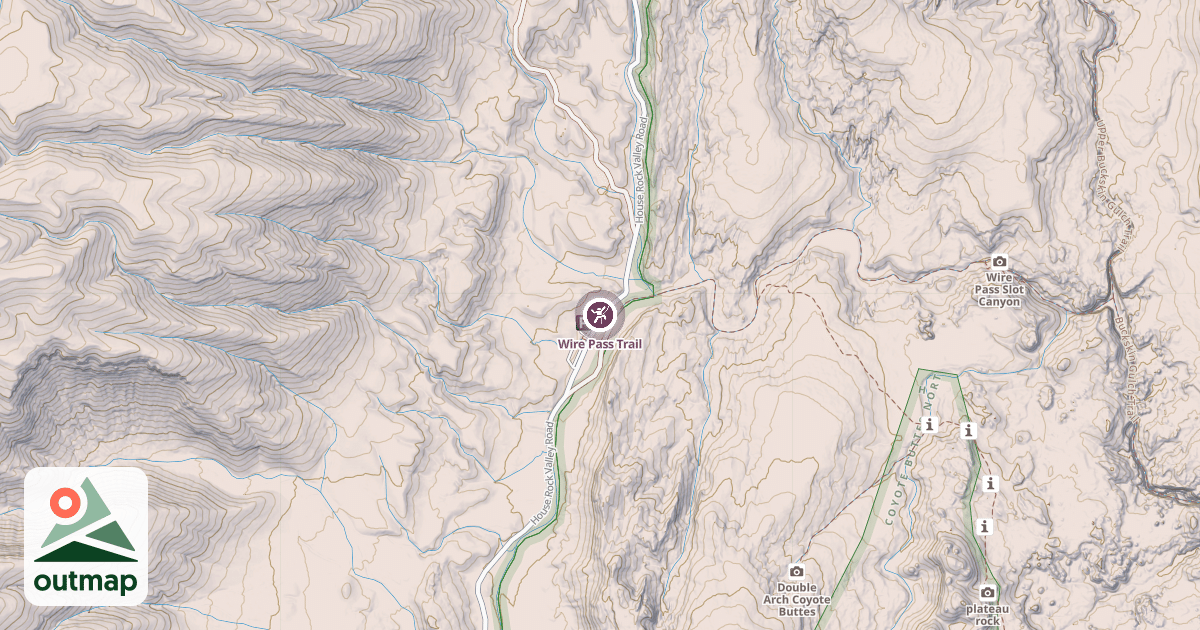 Map of Wire Pass Trail