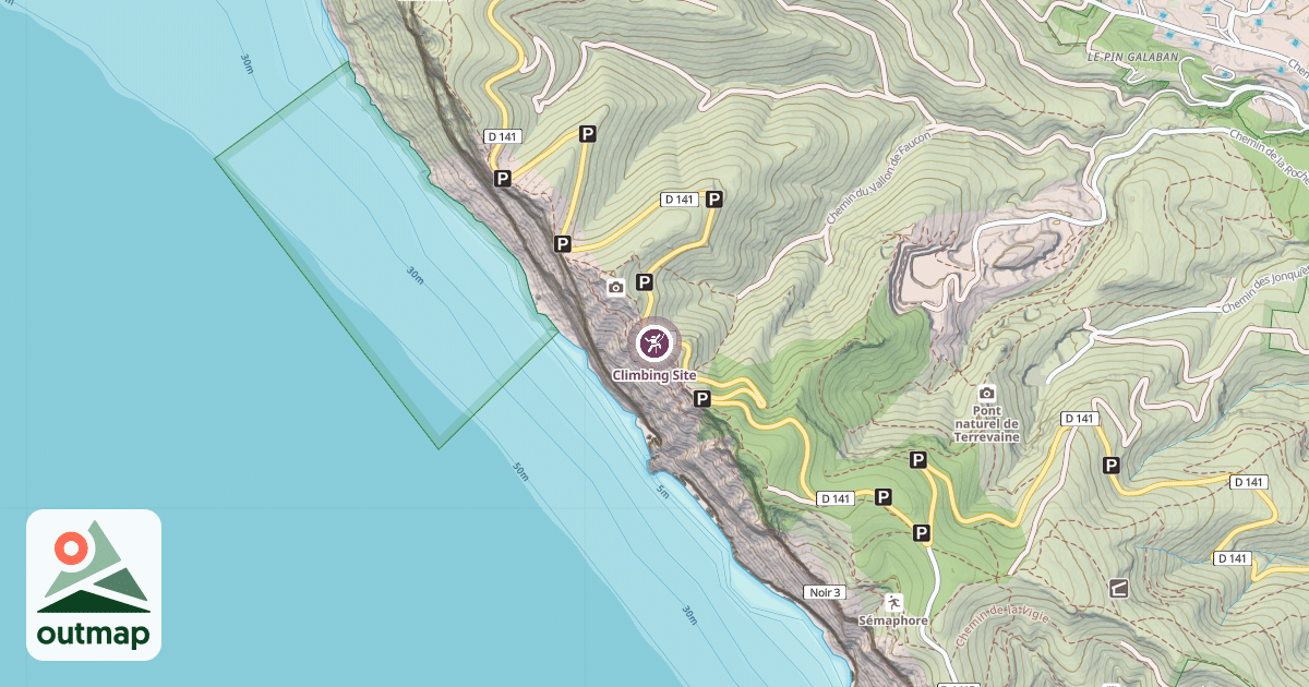Map of Climbing Site