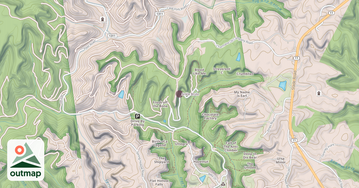 Map of Ankle Brute
