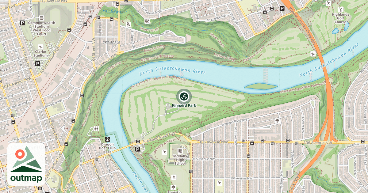 Map of Kinnaird Park
