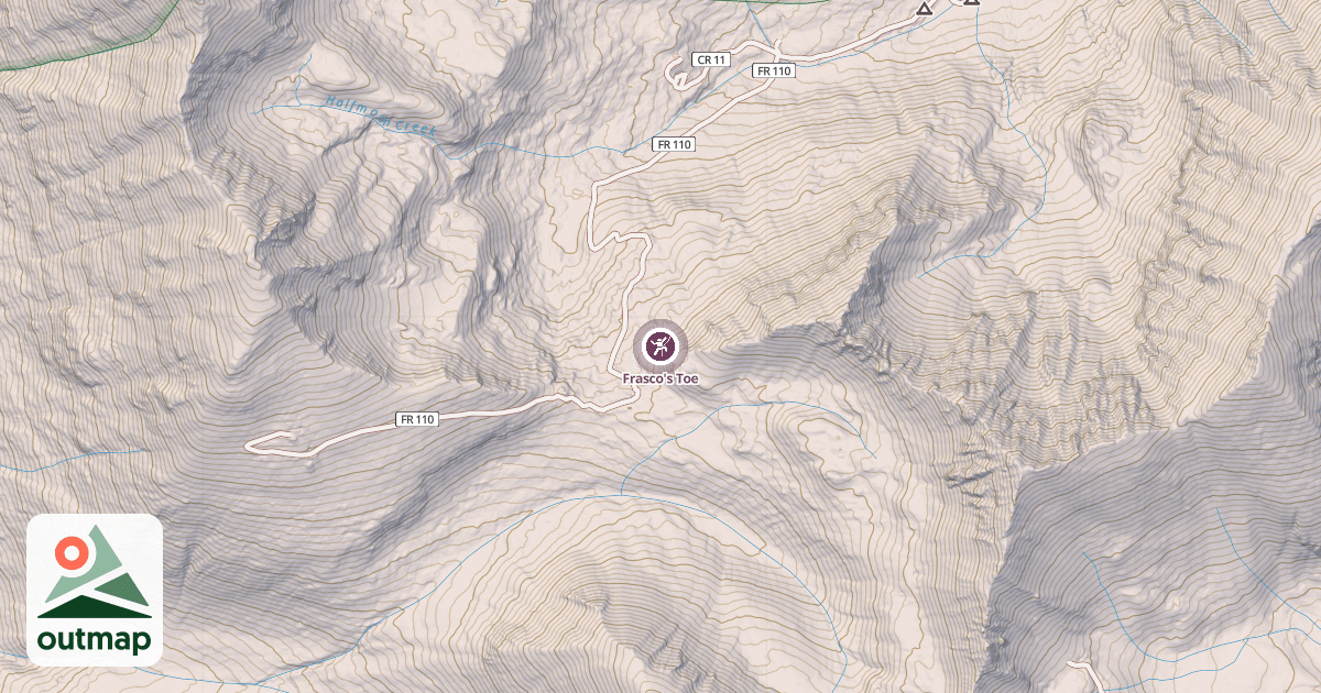 Map of Frasco's Toe
