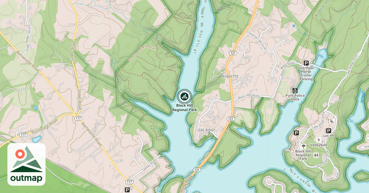 Map of Black Hill Regional Park