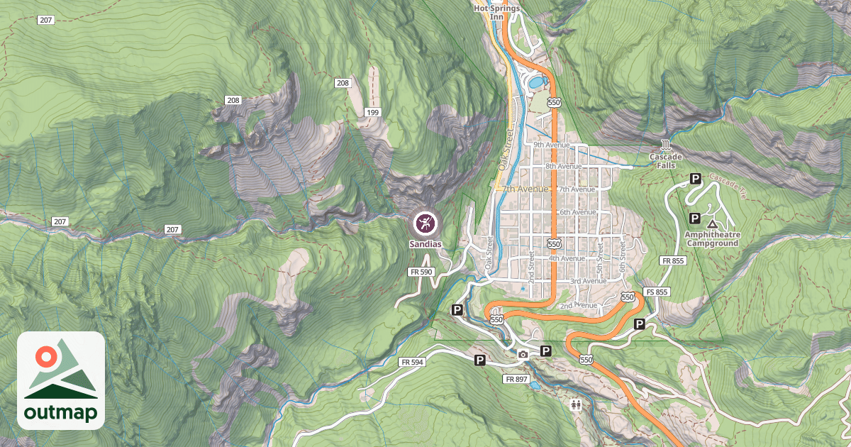 Map of Sandias