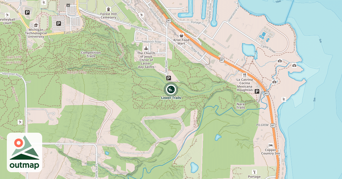 Map of Lower Trails