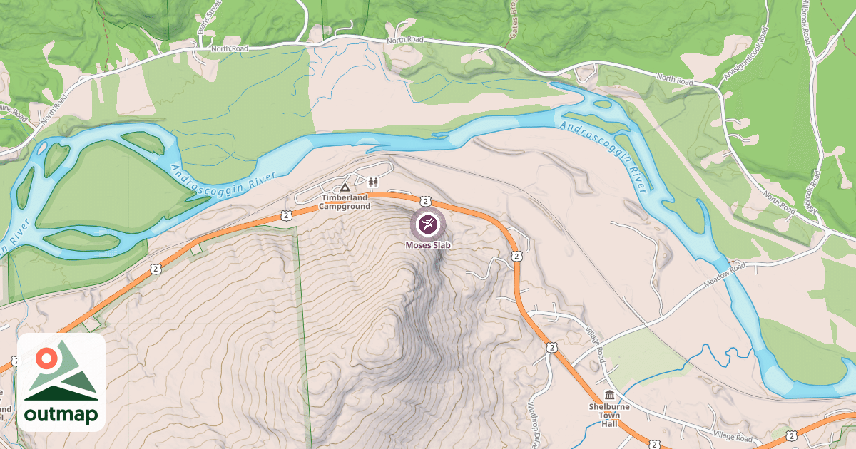 Map of Moses Slab