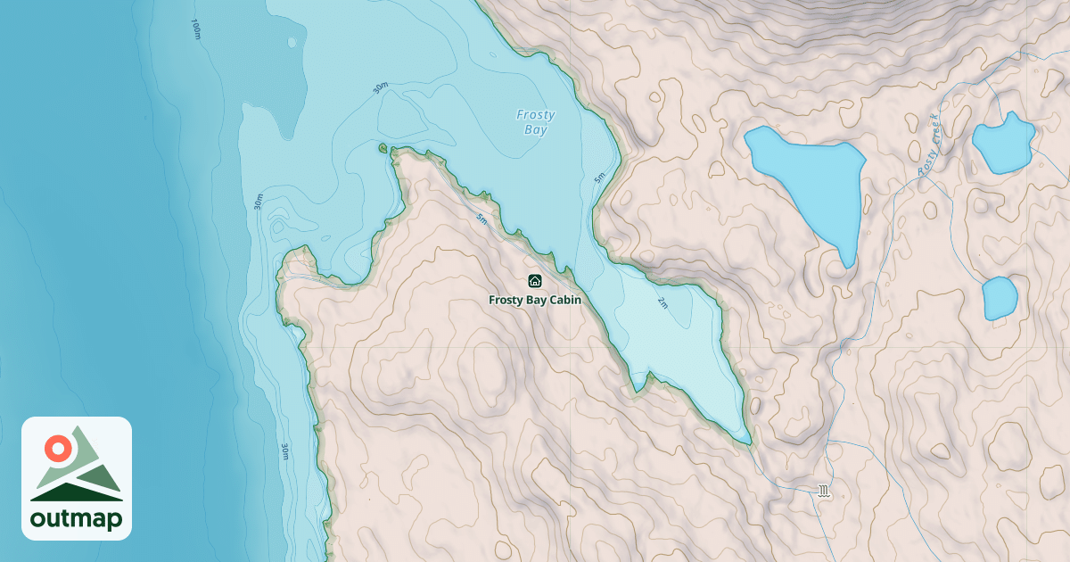 Map of Frosty Bay Cabin