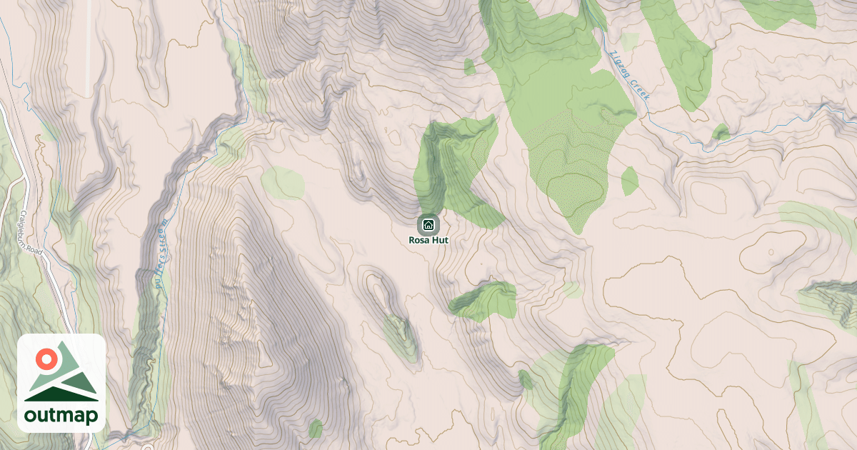 Map of Rosa Hut