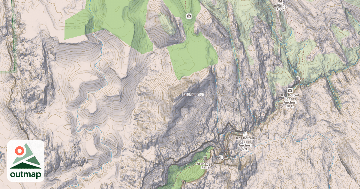 Map of East Ridge