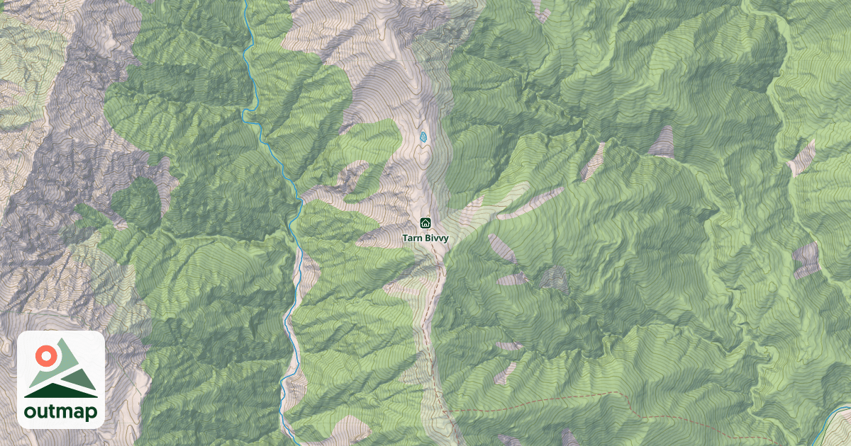 Map of Tarn Bivvy