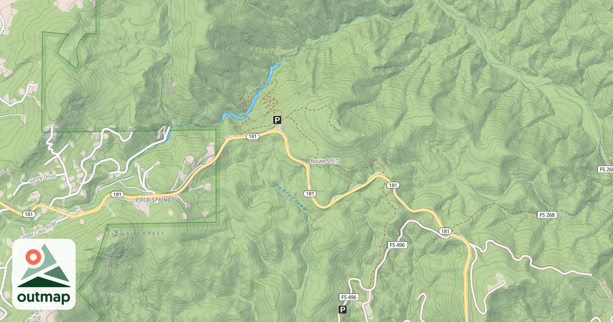 Map of Route 5