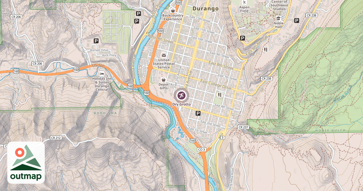 Map of Dry Grotto