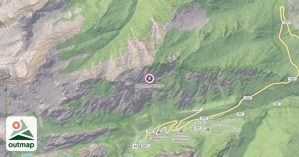 Map of Moonstone Buttress