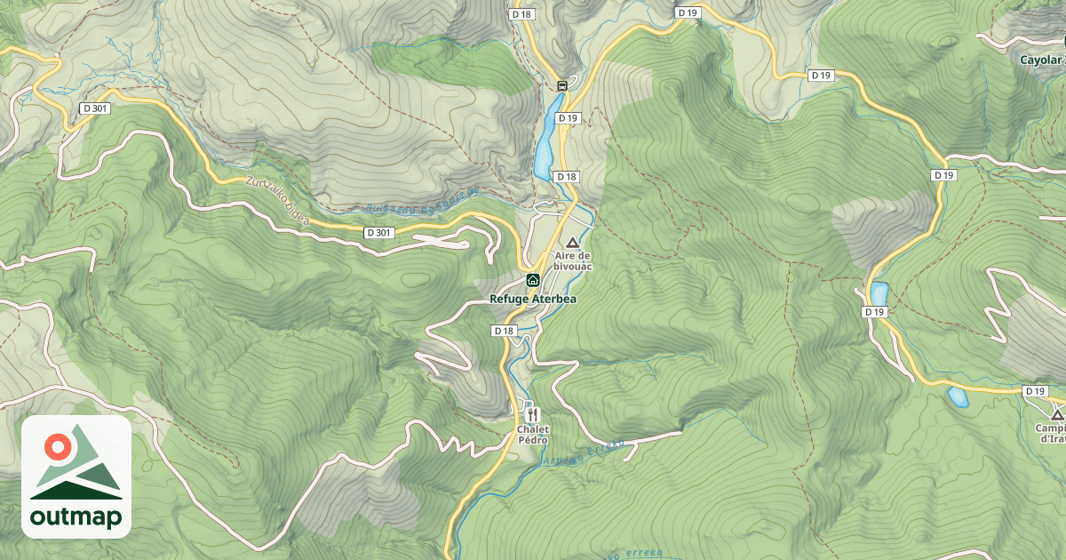 Map of Refuge Aterbea