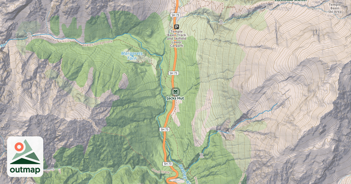 Map of Jacks Hut