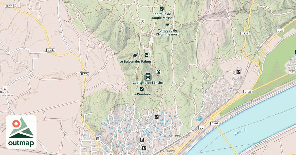 Map of Capitelle de l'Enclos