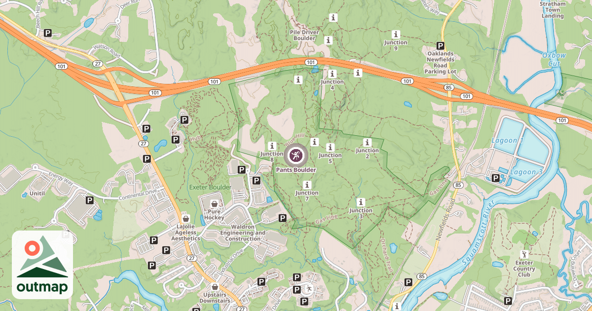 Map of Pants Boulder