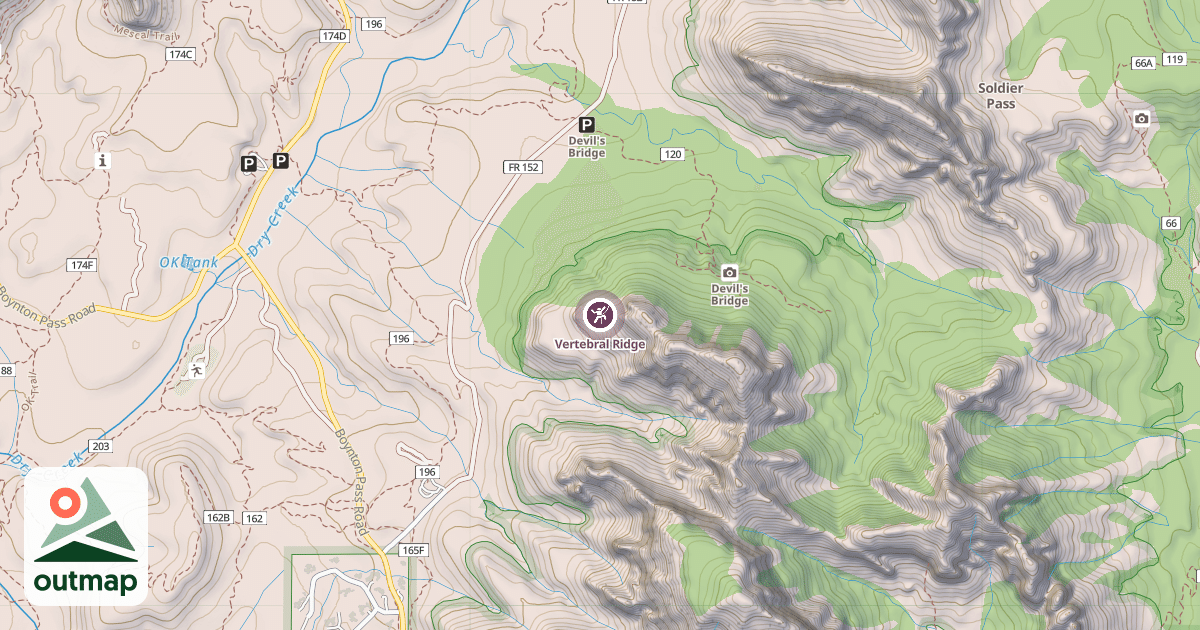 Map of Vertebral Ridge