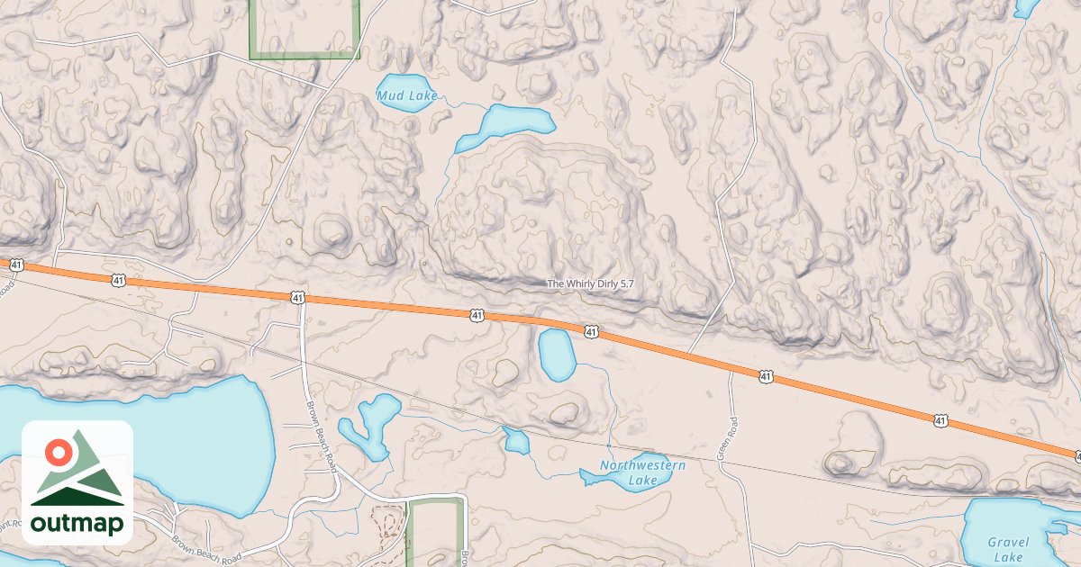 Map of The Whirly Dirly