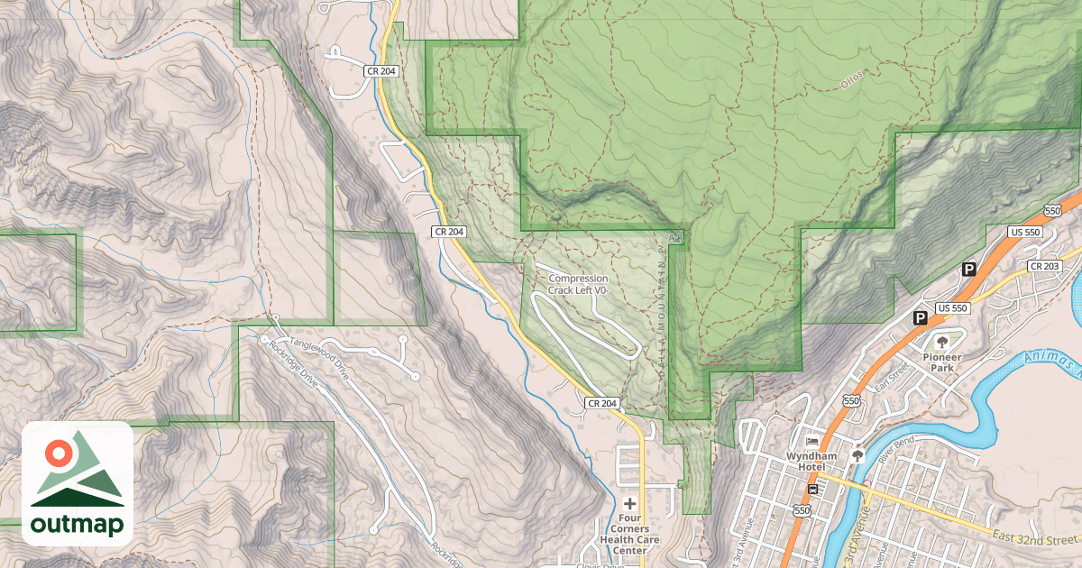 Map of Compression Crack Left